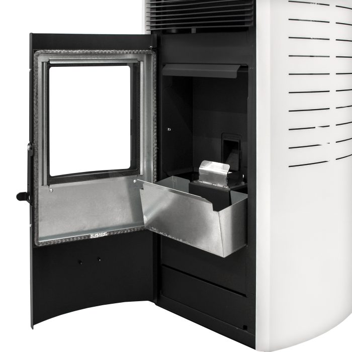 Stufa a Pellet 15 Kw Siberia Bianca Braciere