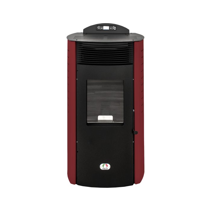Stufa a Pellet Canalizzata Siberia 15 Kw Rossa