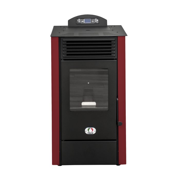Kleiner 5-Sterne-Pelletofen California Red