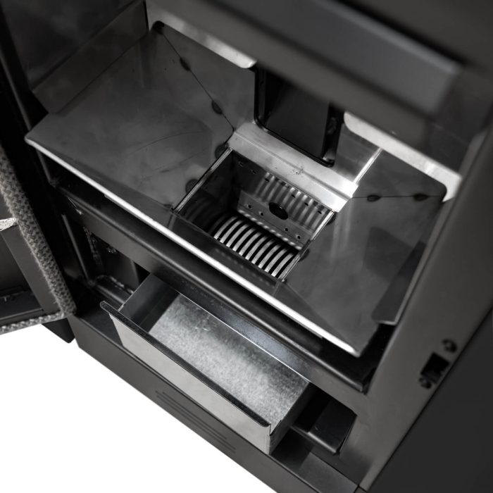 18 kW Luft-Pelletofen Malibu mit automatischer Reinigung