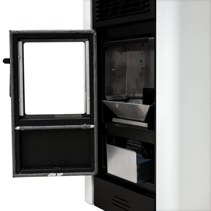 18 kW Luft-Pelletofen Malibu mit automatischer Reinigung
