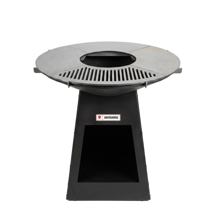Barbecue Messico Mit Runder Grillplatte