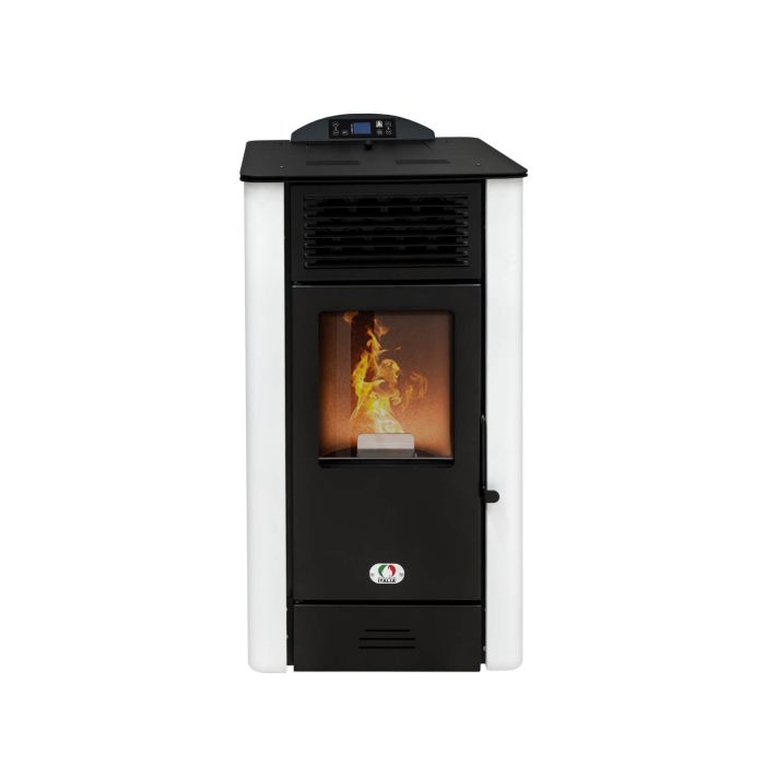 Kanalisierbarer Pelletofen Malibu mit automatischer Reinigung