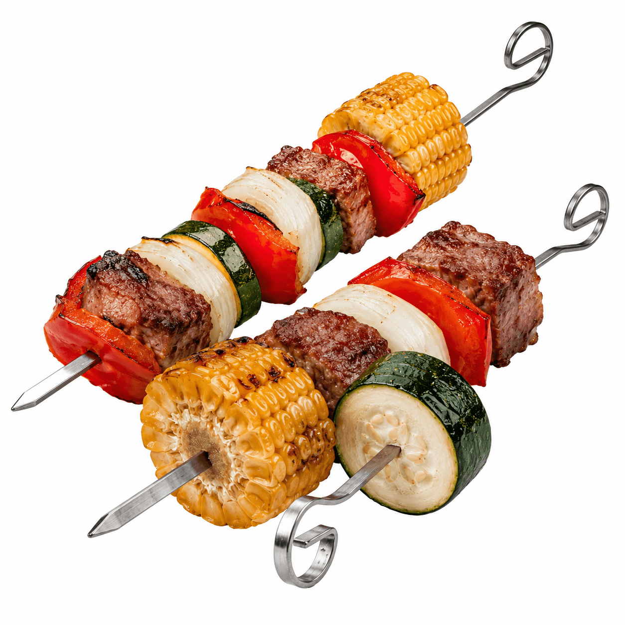 6er-Set Grillspieße Aus Edelstahl Maße 35 CM (1)