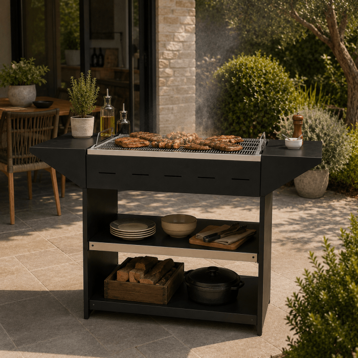 Barbacoa Miami con Estantes
